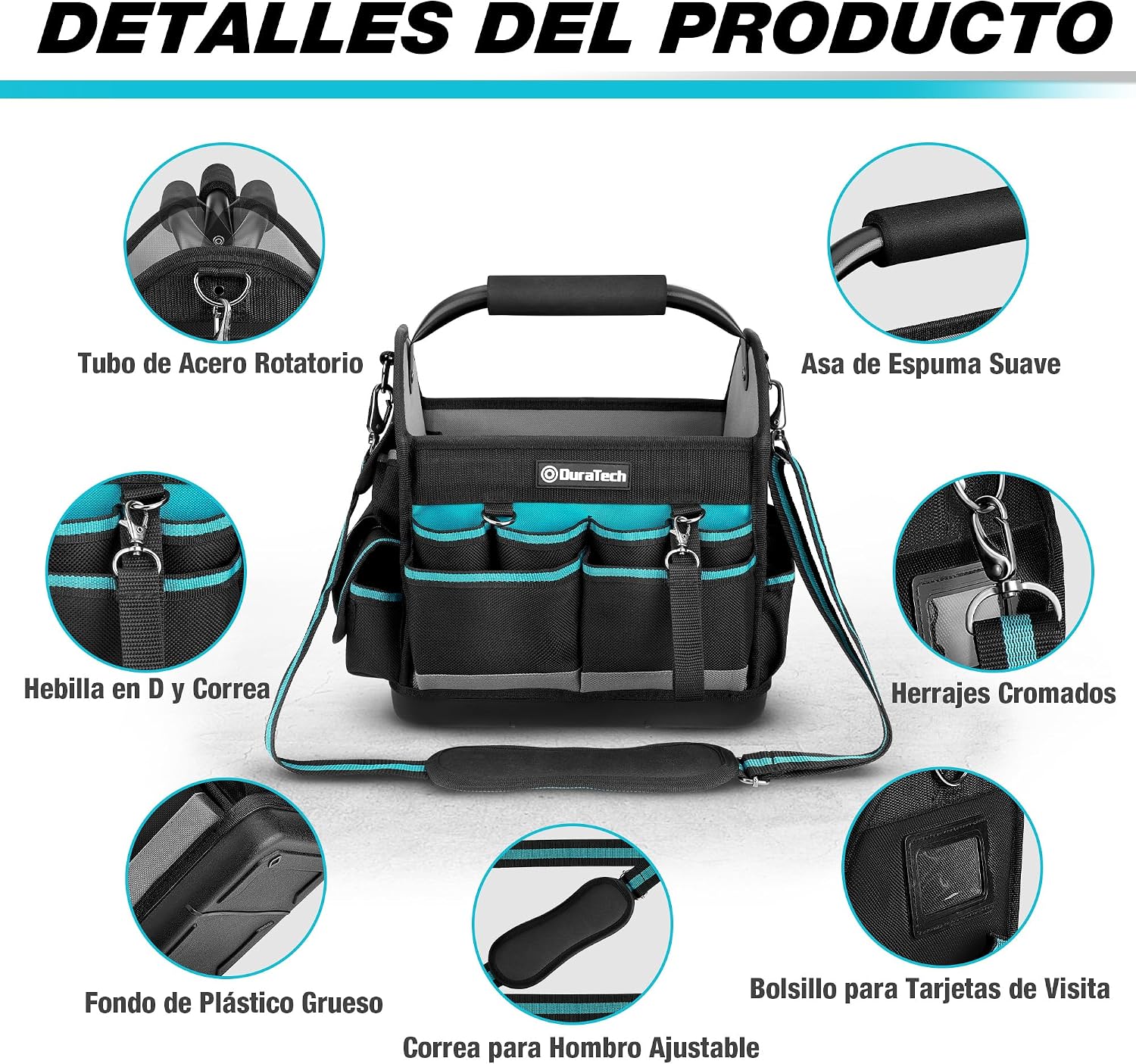 Detalle 2 de DURATECH Bolsa de herramientas 30,5 cm