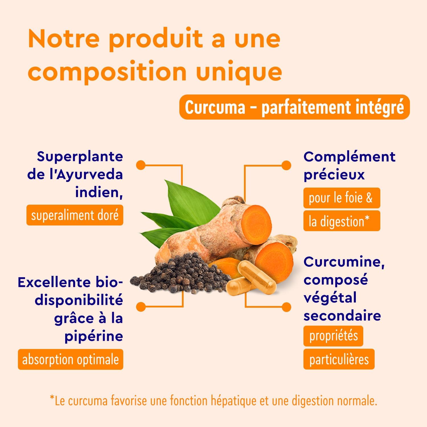 Thumbnail 5 de Curcuma avec Extrait de Poivre 400 gélules