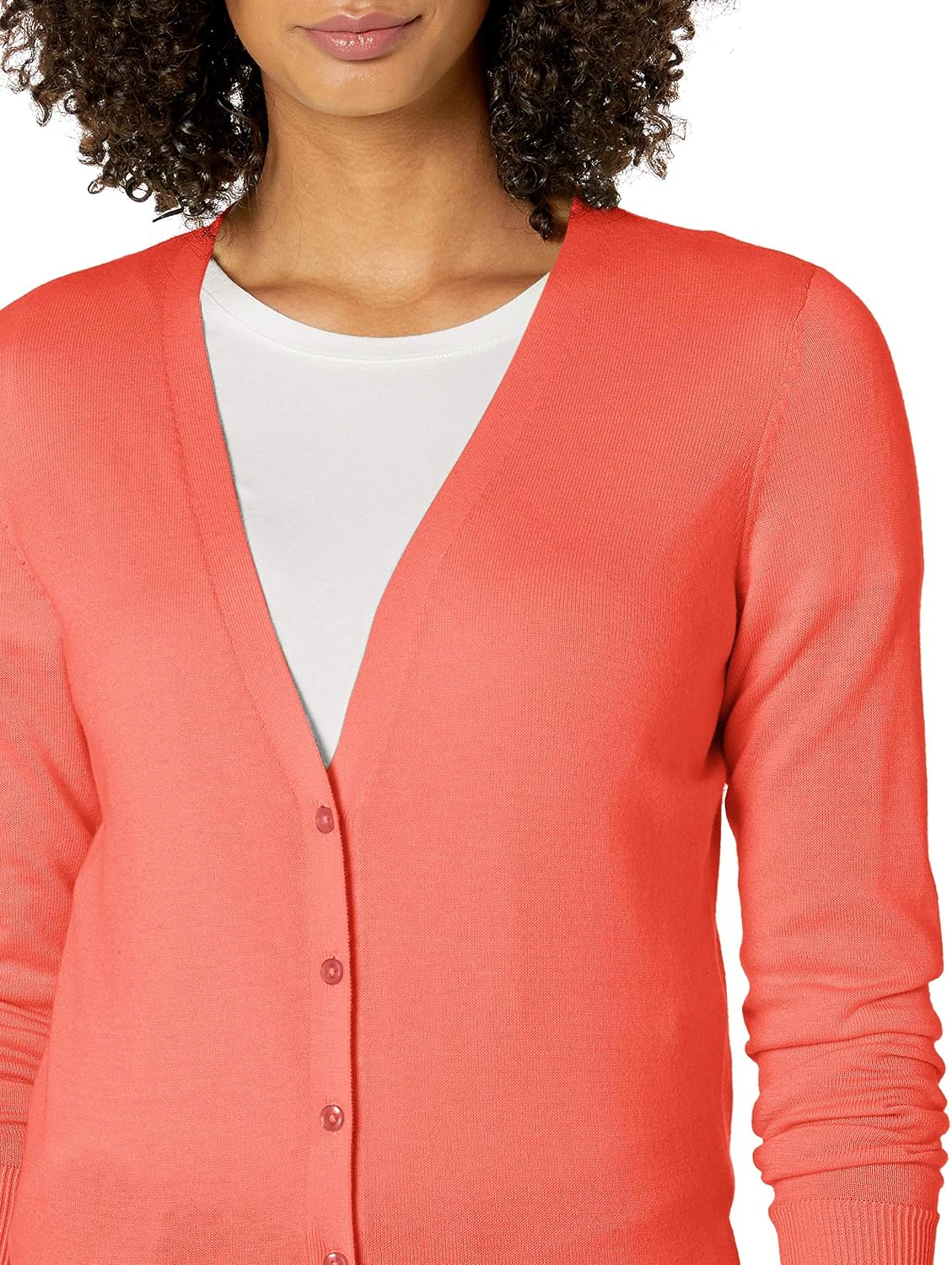 Detalle 2 de Leichter Damen-Cardigan mit V-Ausschnitt von Amazon Essentials (in Übergröße erhältlich)