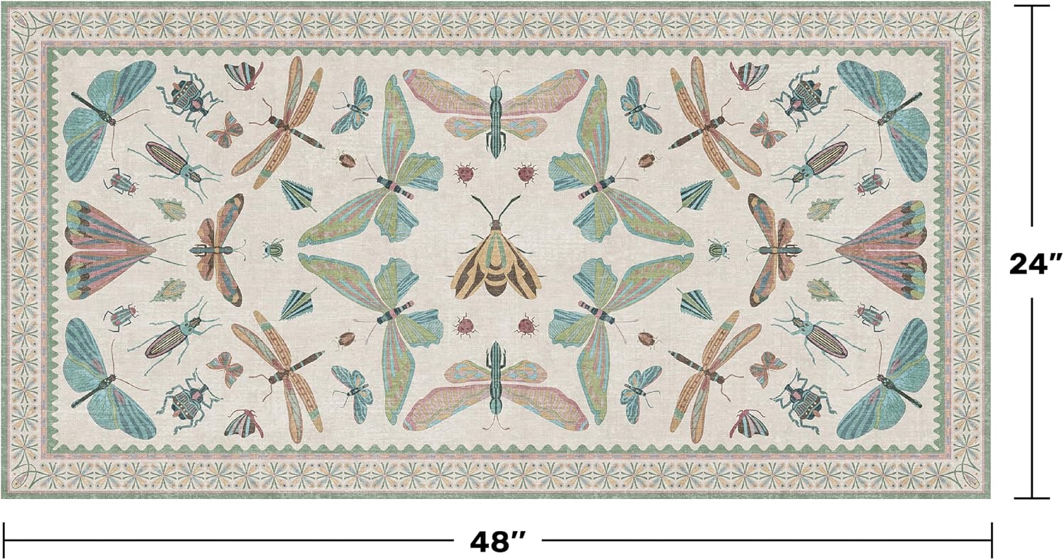 Detalle 2 de Hazo Haus Mint Green Washable Rug 2x4