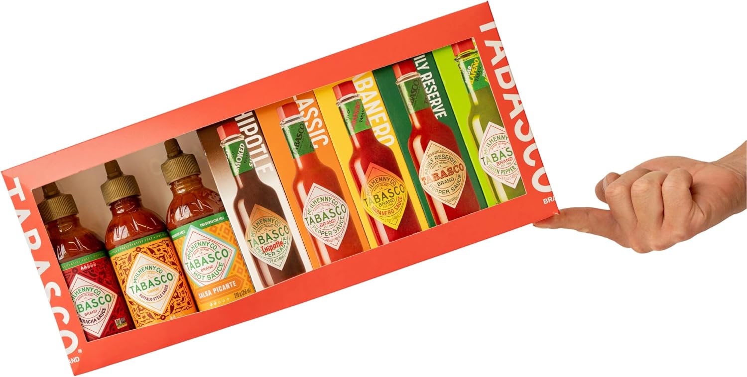 Thumbnail 4 de TABASCO Set di 8 Salse Piccanti – Red, Green, Chipotle, Habanero, Family Reserve e 3 Flaconi Squeeze