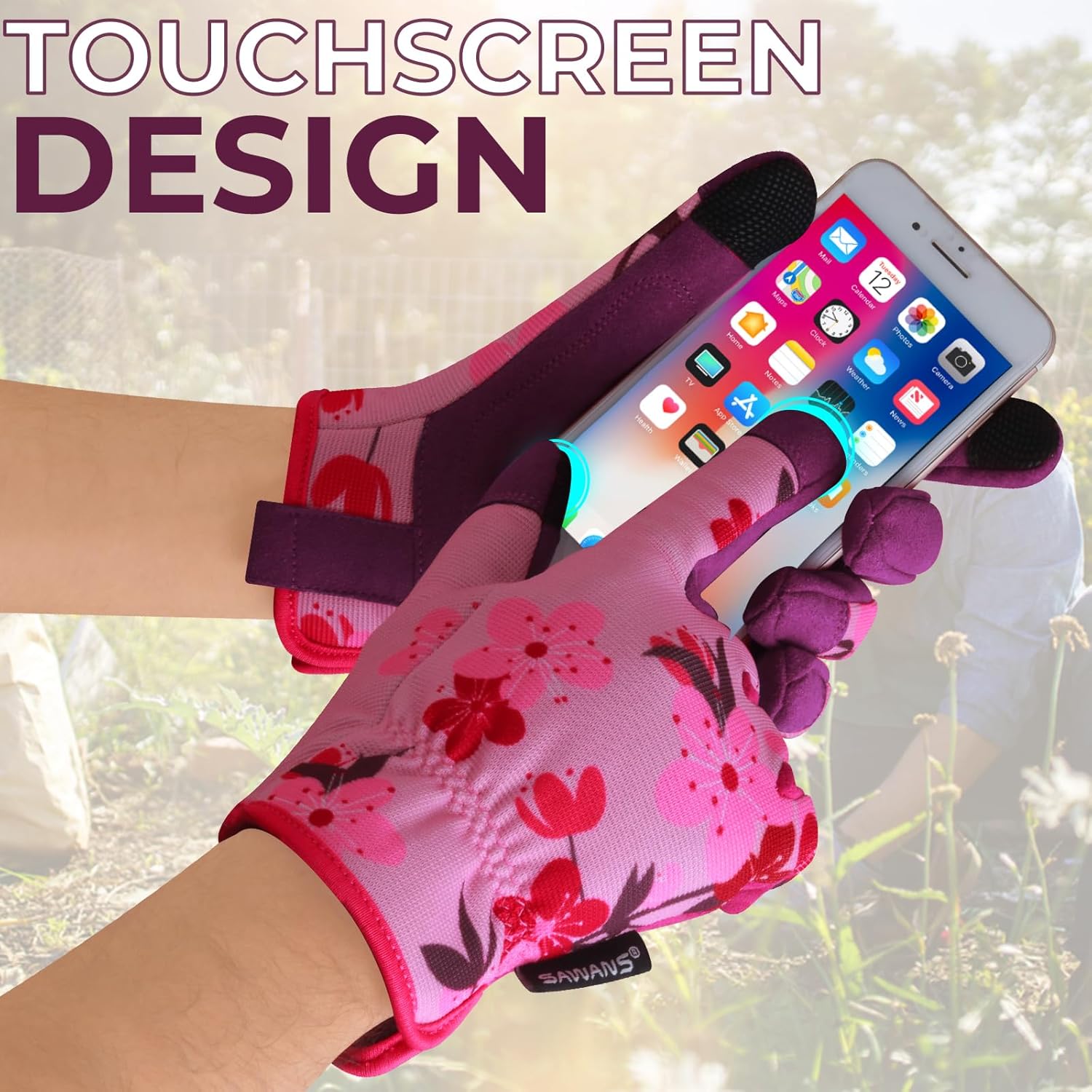Thumbnail 4 de SAWANS touchscreen gardening gloves S