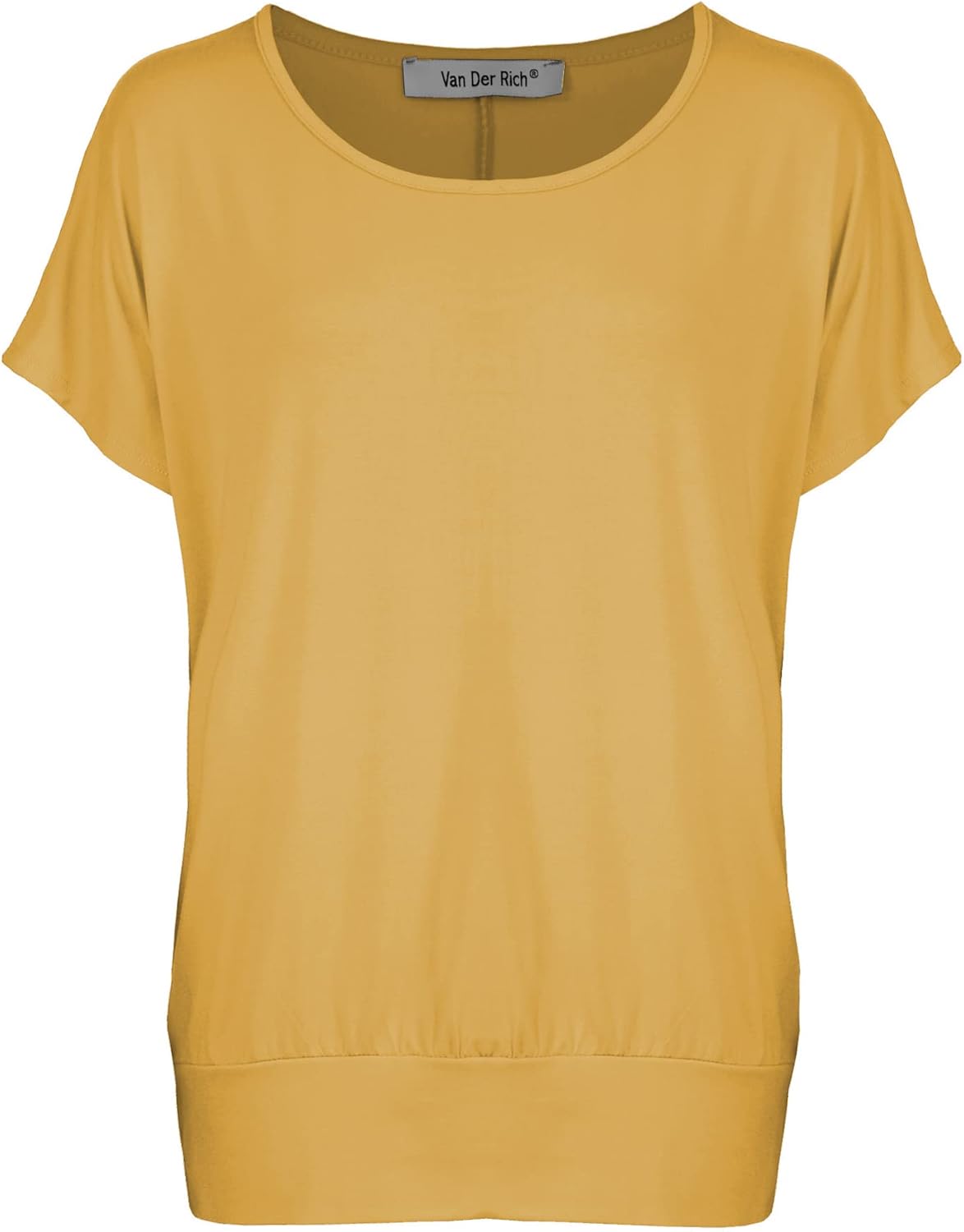 Detalle de Van Der Rich® Damen T-Shirt Kurzarm Rundhalsausschnitt Sommer