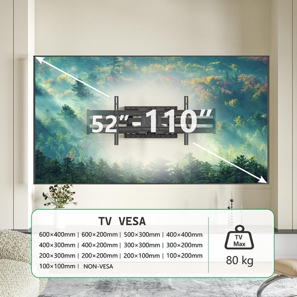Detalle de Supporto TV girevole XTRARM TiTon Double 120 cm