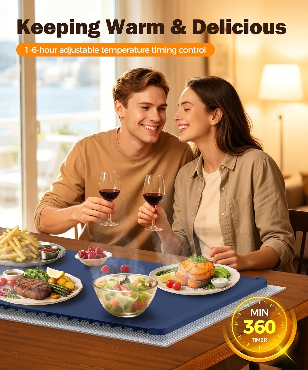 Detalle de TASEVEN Electric Food Warming Mat 36" x 15