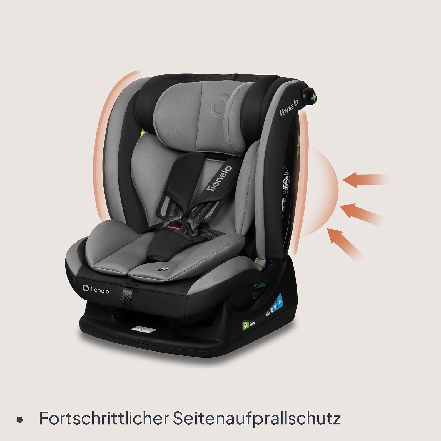 Thumbnail 6 de LIONELO Aart i-Size Autositz (40–150 cm) mit Sicherheitsgurten, Kopfstützen- & Neigungsverstellung