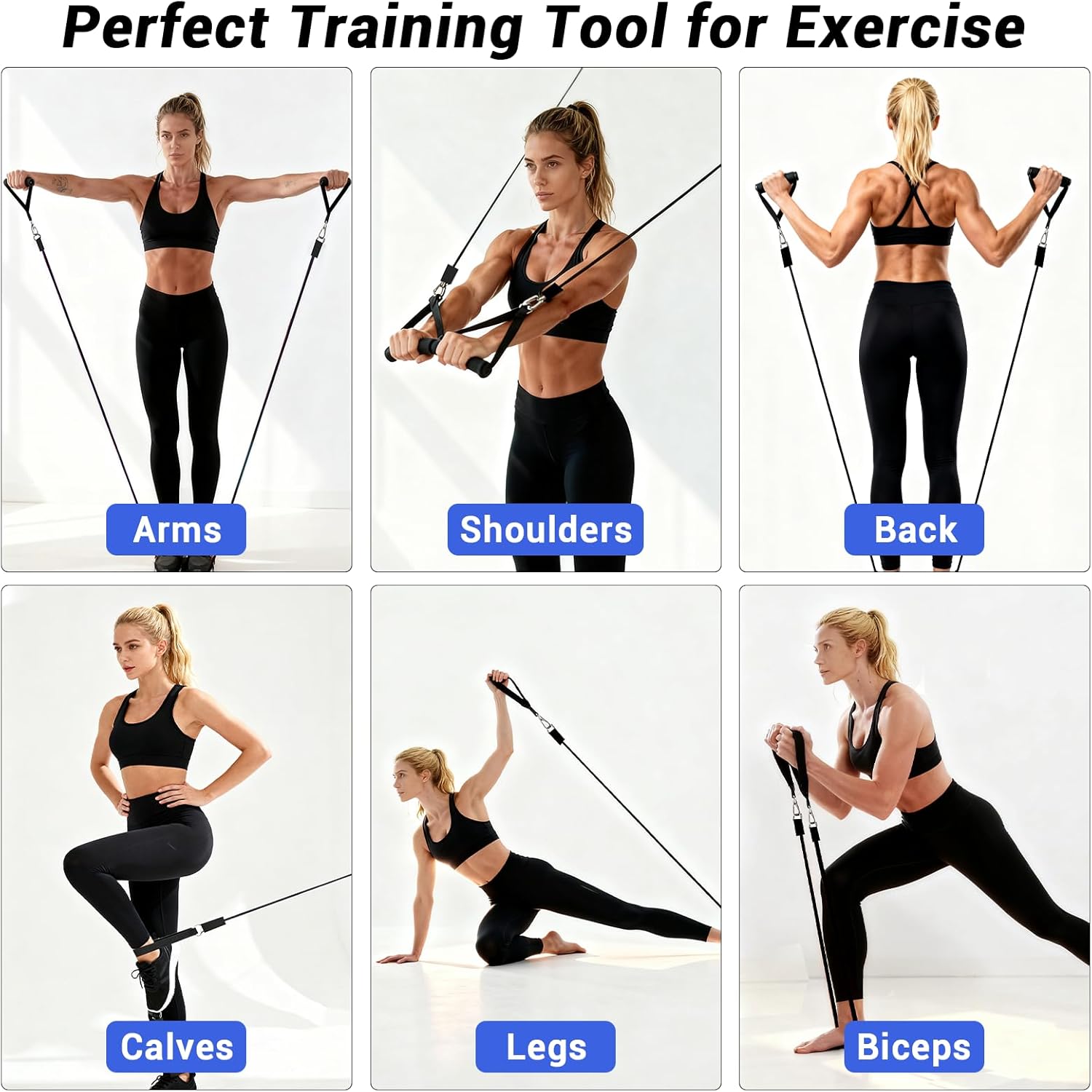 Thumbnail 3 de Elastici fitness 5 livelli 10–150 lb