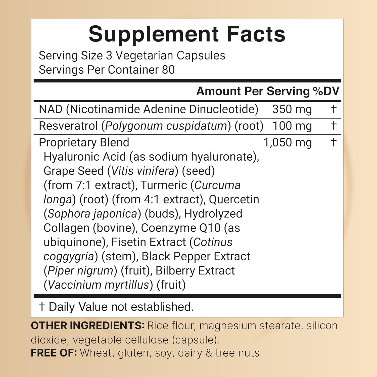 Detalle 2 de NatureBell NAD+ Supplement, 240 Capsules