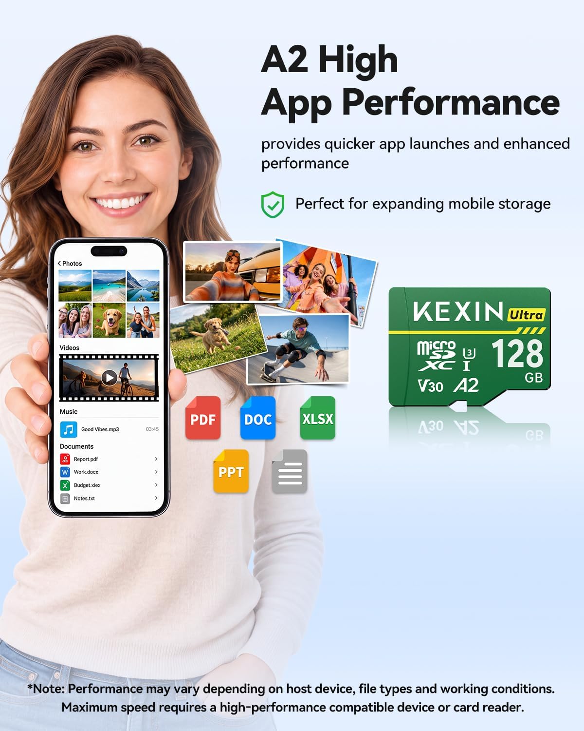 Detalle de KEXIN microSD Card 128GB