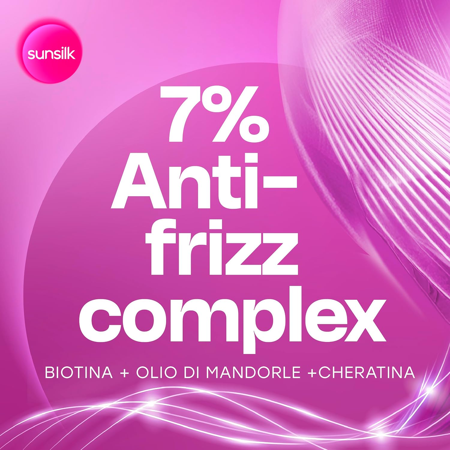 Detalle de Sunsilk Balsamo Bye Bye Crespo – Confezione 4 x 200 ml