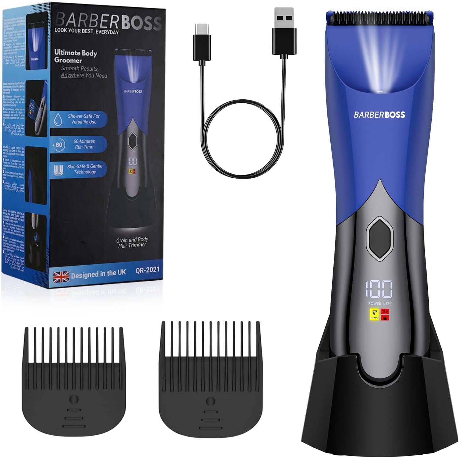 Detalle de BarberBoss Balls Trimmer Men: Versatile Groin & Body Groomer for Precise, Everyday Use