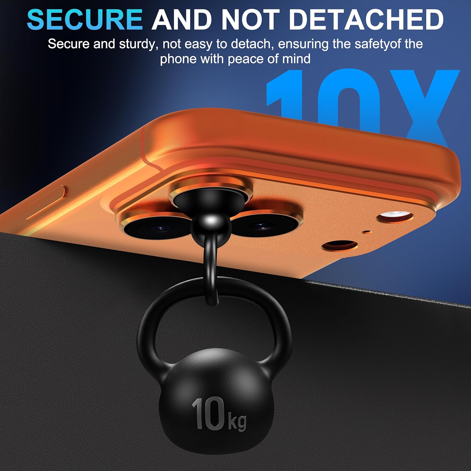 Thumbnail 5 de Suoman iPhone 17 Pro Max Camera Lens Protector — All-in-One Frosted Metal Frame, Strong Adhesion, Tempered Glass, Orange