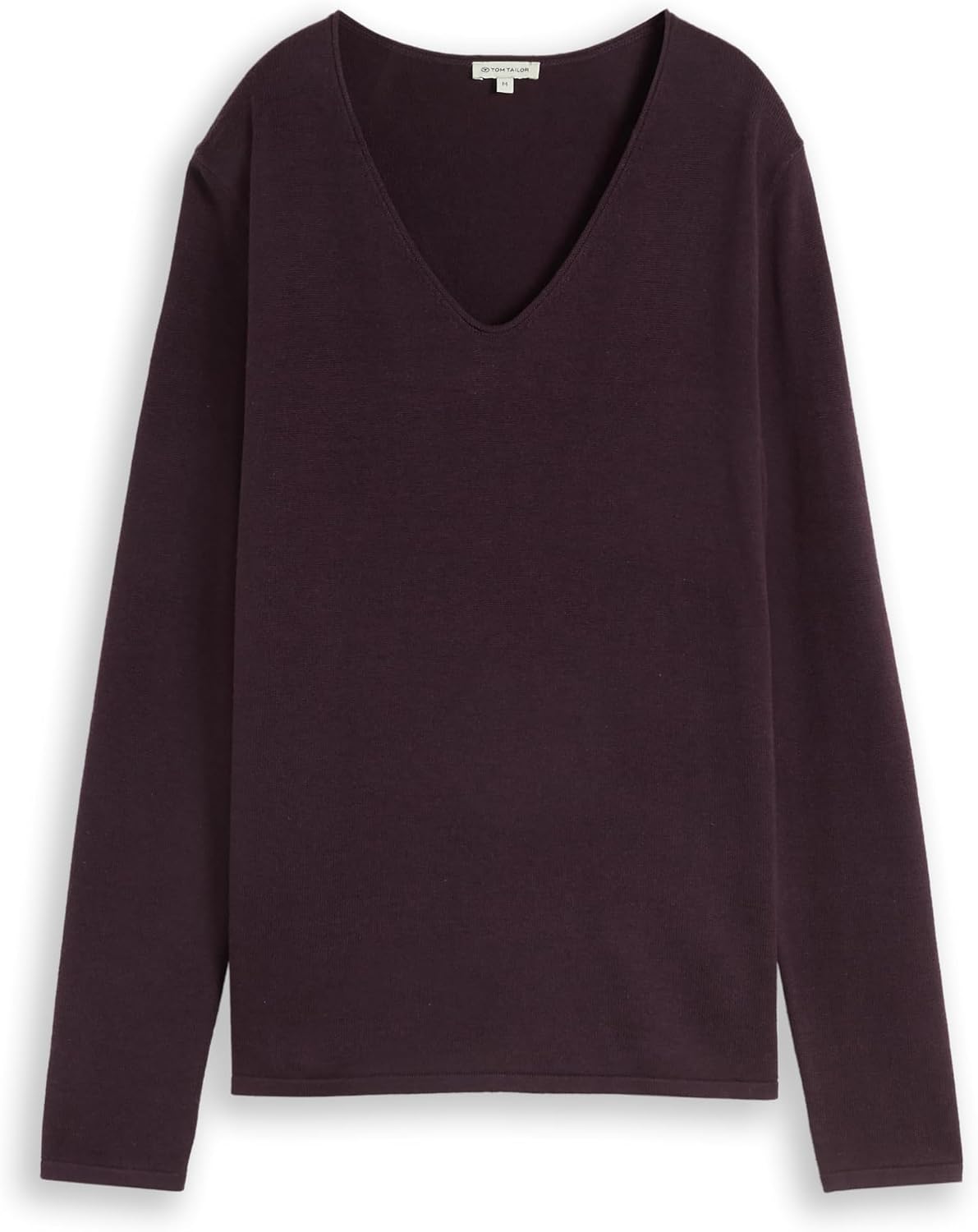 Thumbnail 6 de TOM TAILOR Damen Strickpullover mit V-Ausschnitt – Basic mit Regular Fit