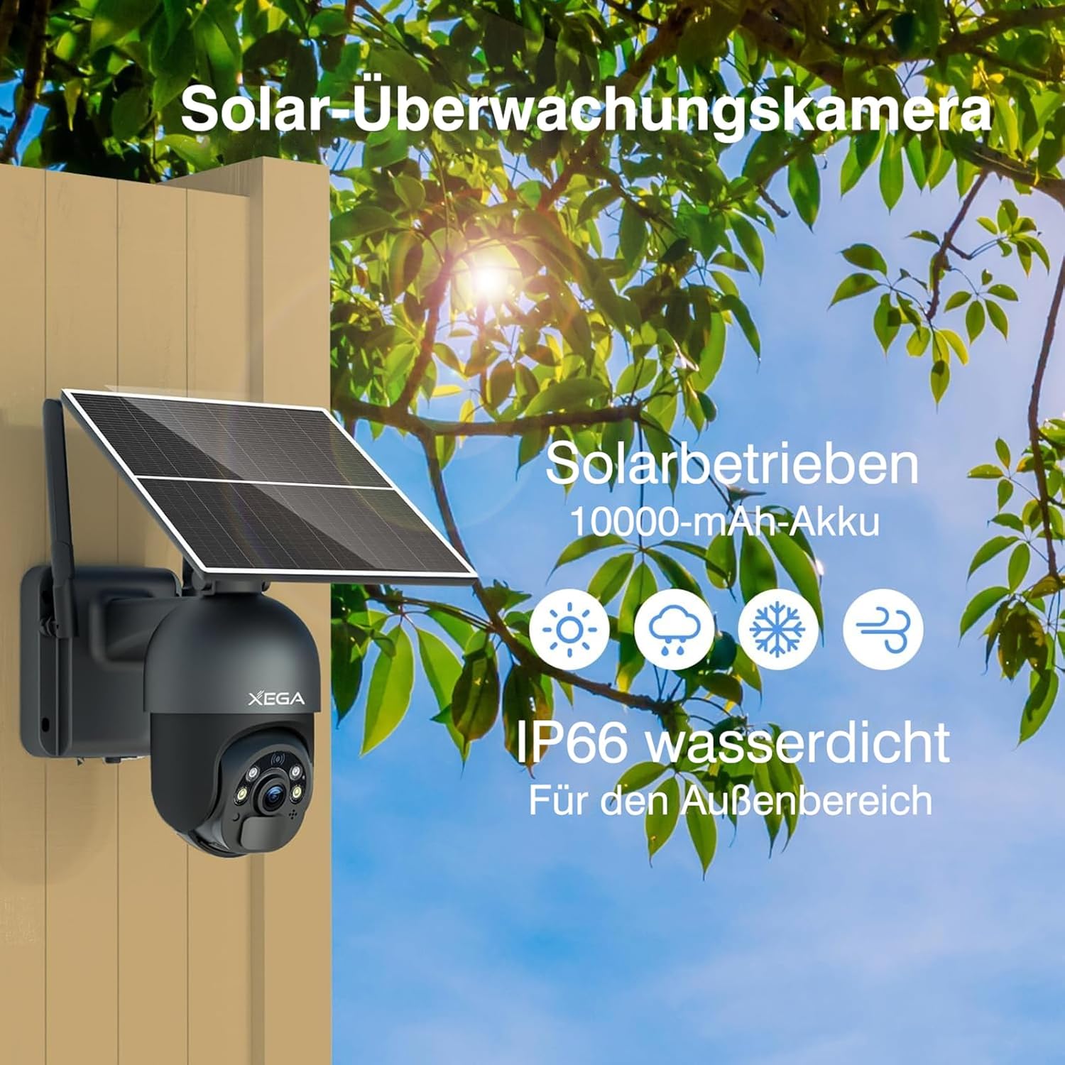 Thumbnail 6 de Xega 3G/4G Überwachungskamera 2K