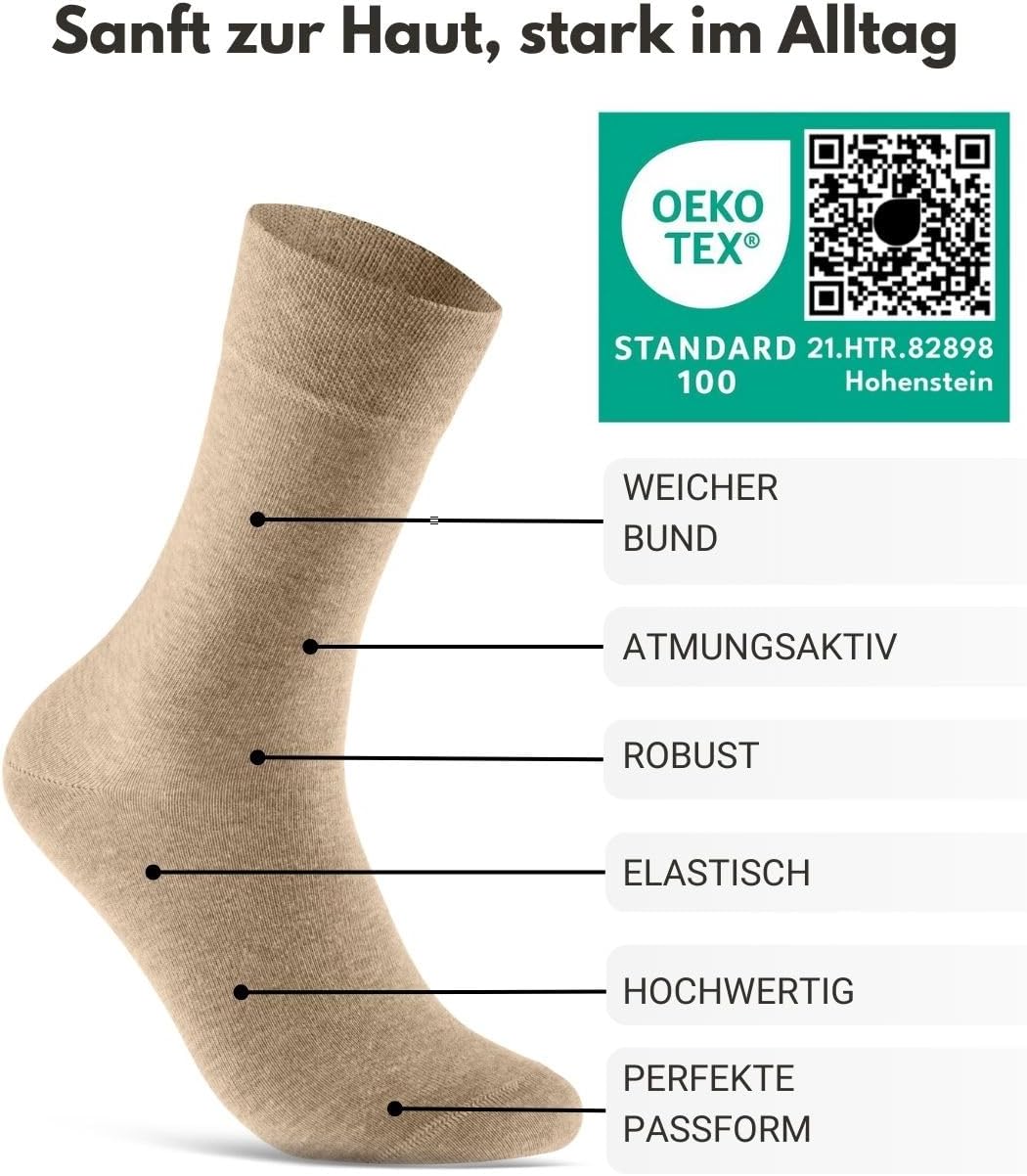 Detalle de Business-Socken 10 Paar aus Baumwolle