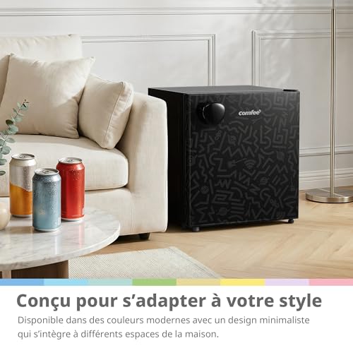 Detalle de COMFEE' RCD48BF2EUY(E) Mini Réfrigérateur noir 43 L avec Chiller Box
