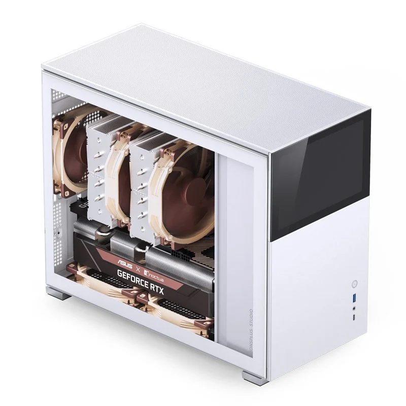 Detalle 2 de Jonsbo D31 STD Caja ATX con cristal templado USB 3.2 Blanco 🖥