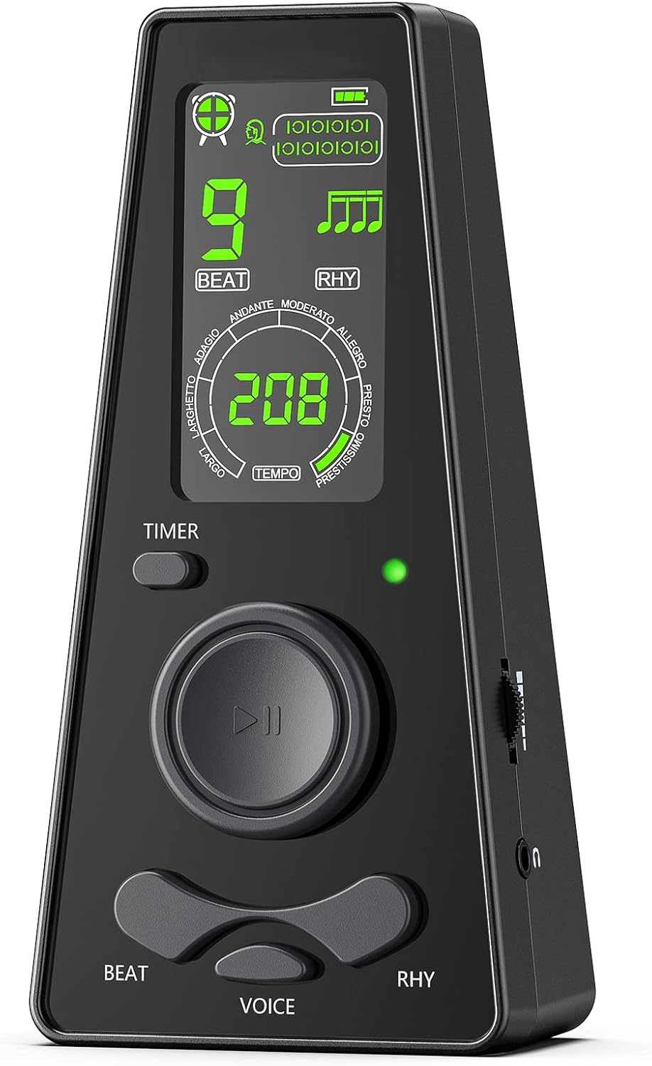 Detalle de LEKATO Digital Metronome 40‑208 bpm 🎵