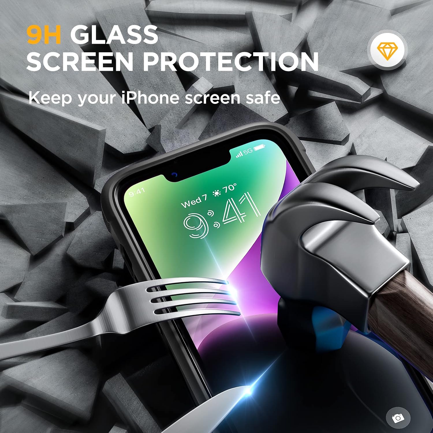 Thumbnail 5 de Miracase iPhone 14 clear case 6.1-inch