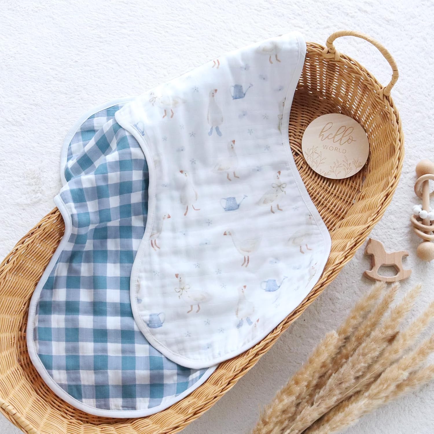 Detalle 1 de LifeTree Muslin Swaddle Blankets 47" x 47