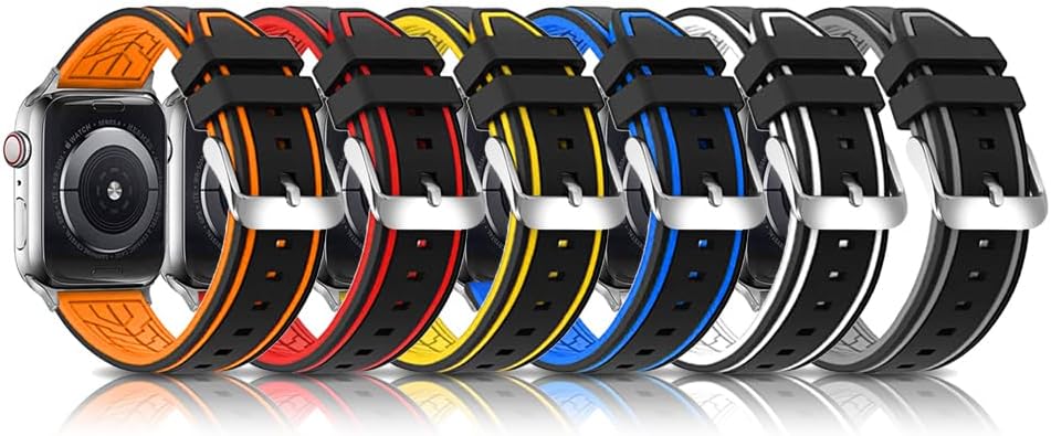 Thumbnail 6 de SZYXMY waterproof silicone diving strap for Apple Watch (49mm to 38mm) — compatible with Series 11/10/9/8/7/6/5/4/3 Ultra/SE