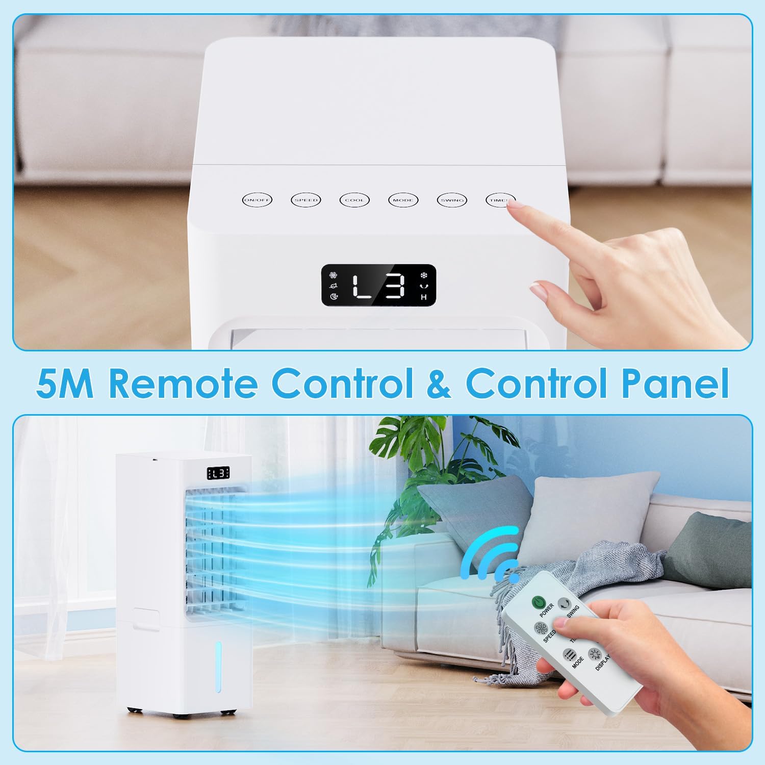 Thumbnail 6 de Swamp Cooler 6L Windowless Portable Air Conditioner (3-in-1) with Remote