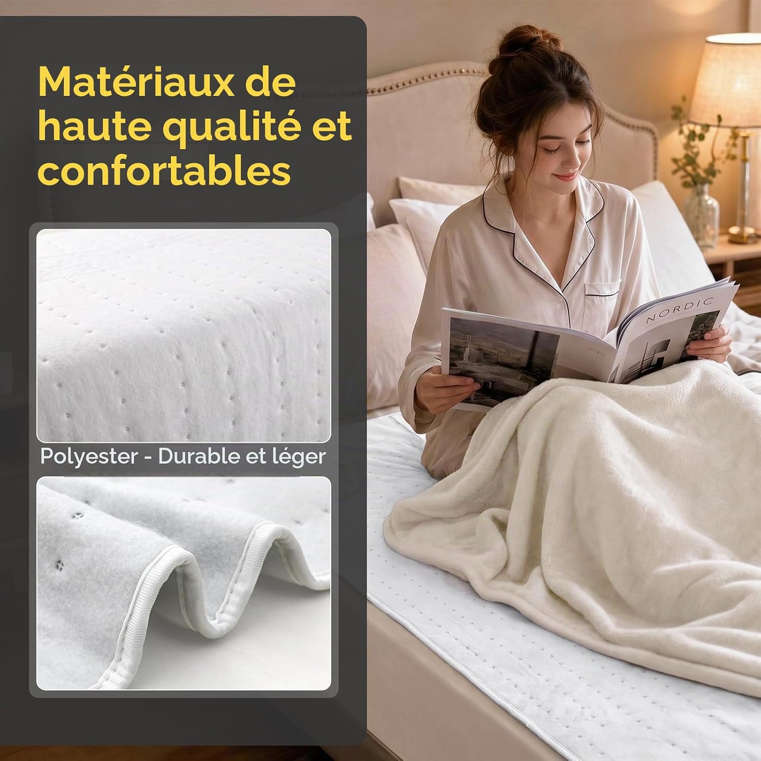 Thumbnail 6 de TLGREEN EU-MP2410 elektrische bedwarmer 150 x 80 cm, 6 warmtestanden