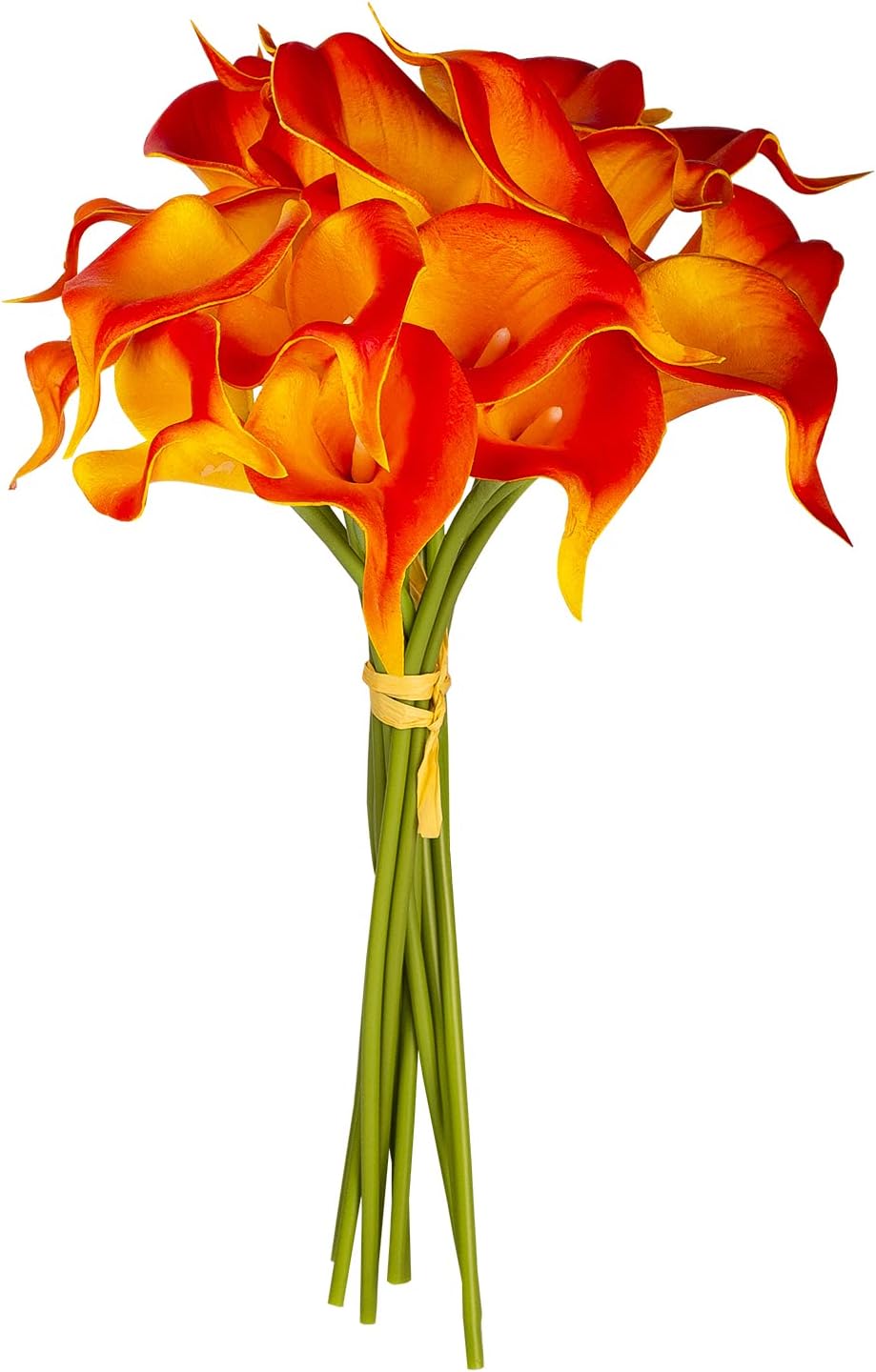 Thumbnail 3 de Katomi 10 stems of real touch artificial calla lilies (ivory)