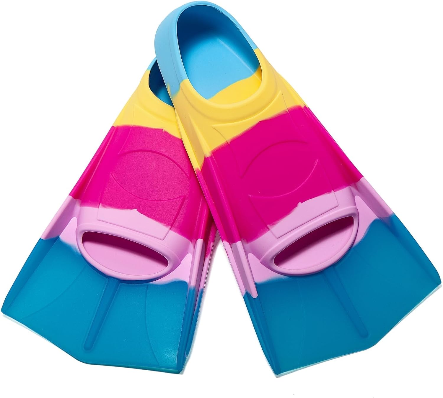 Detalle 2 de Foyinbet Kids Swim Fins: Short Youth Flippers for Safe, Efficient Pool Training