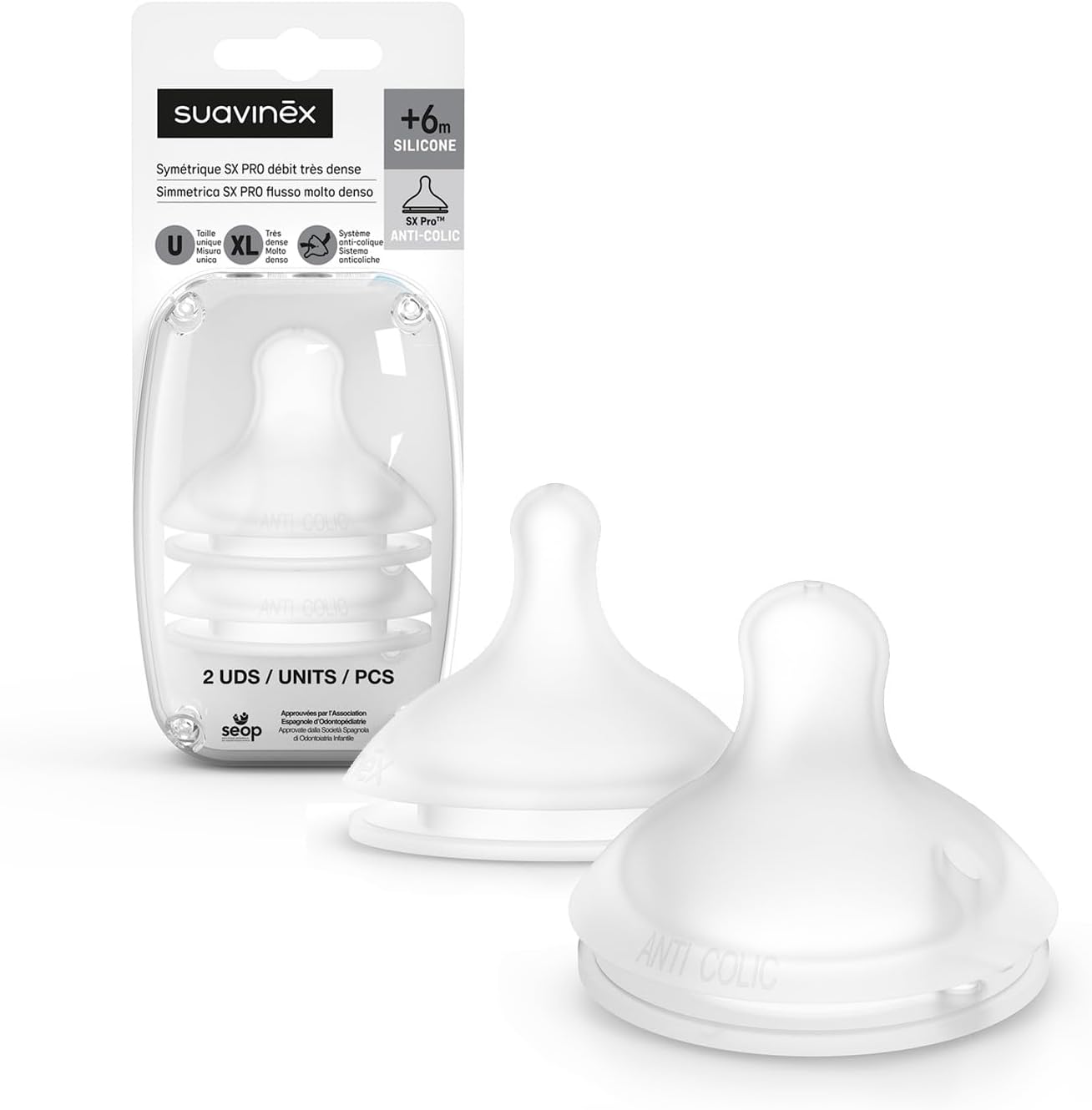 SUAVINEX tettarelle XL con flusso denso
