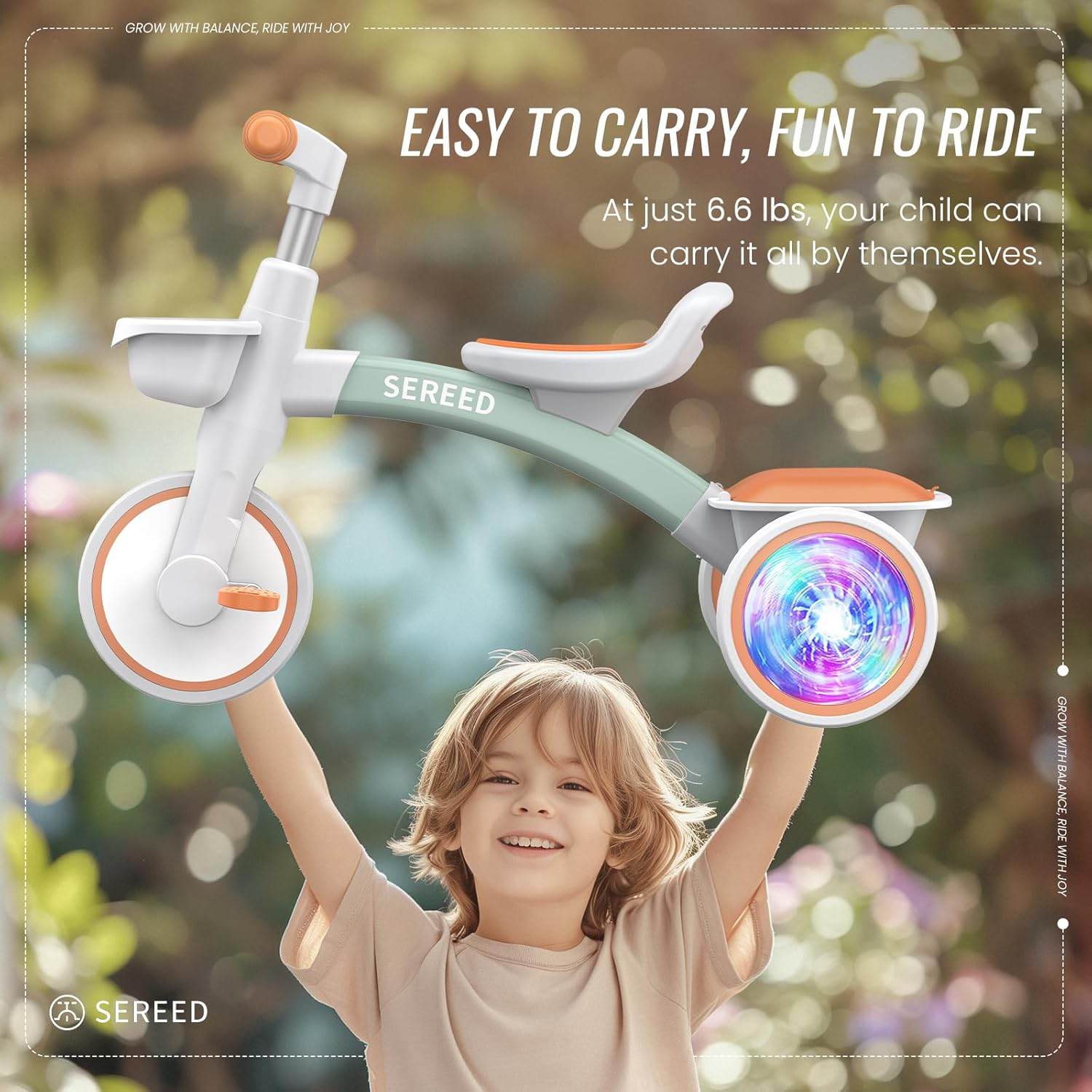 Thumbnail 6 de SEREED Toddler Tricycle for Ages 2–5
