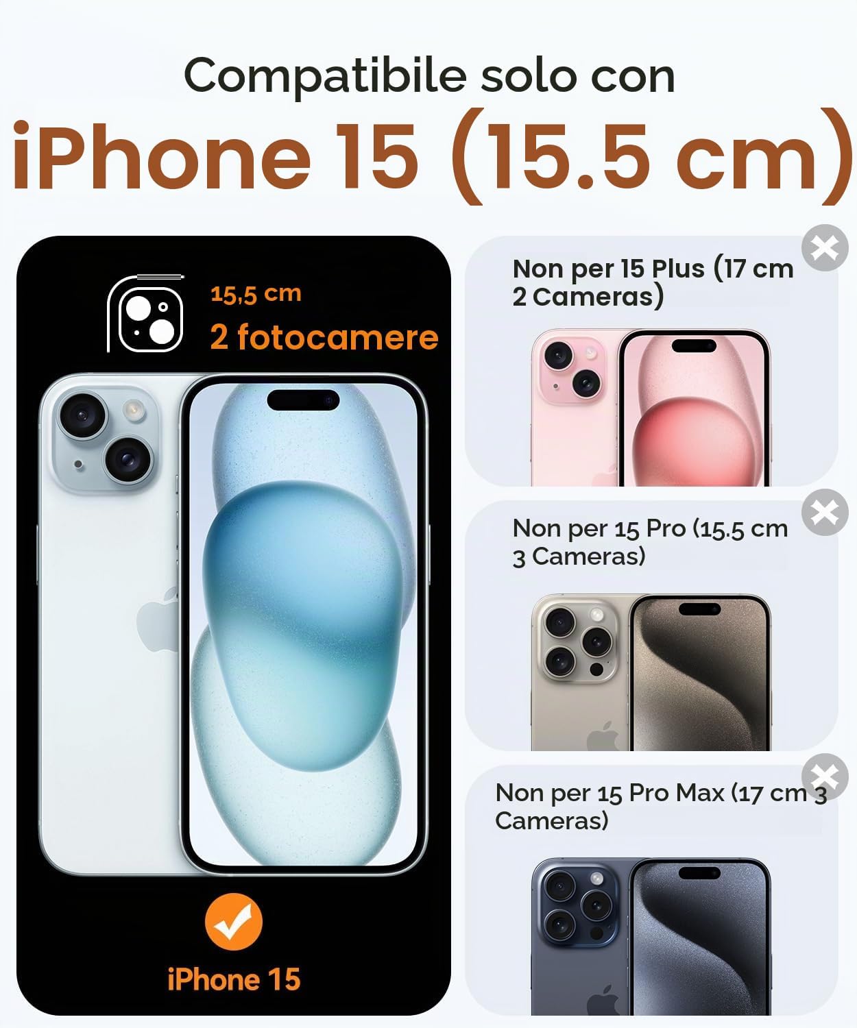Detalle de CANSHN Cover Magnetica per iPhone 15: protezione Totale fotocamera, compatibile MagSafe e design opaco