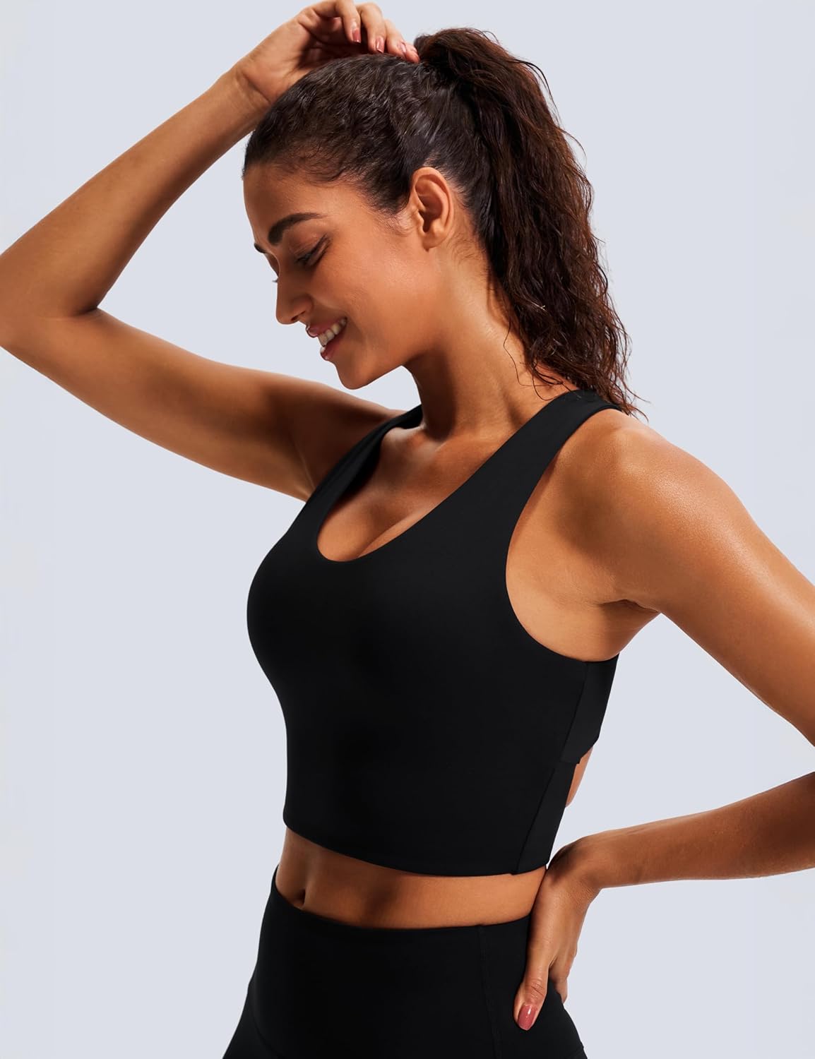 Thumbnail 2 de Sports Bras for Women Criss-Cross Back Padded Workout Tank Tops — Medium Support Crop Top