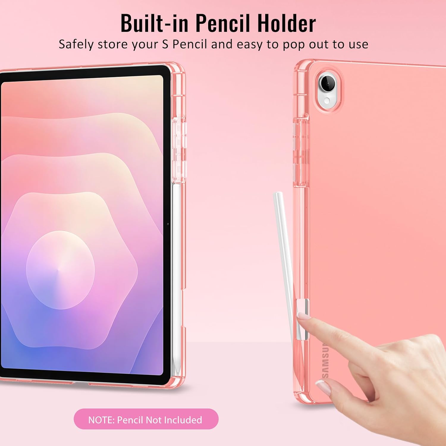 Thumbnail 5 de MoKo Hülle für Samsung Galaxy Tab S11 11 Zoll 2025 – Slim Tri-Fold mit Stifthalter, Auto Wake/Sleep, transparente Rückseite