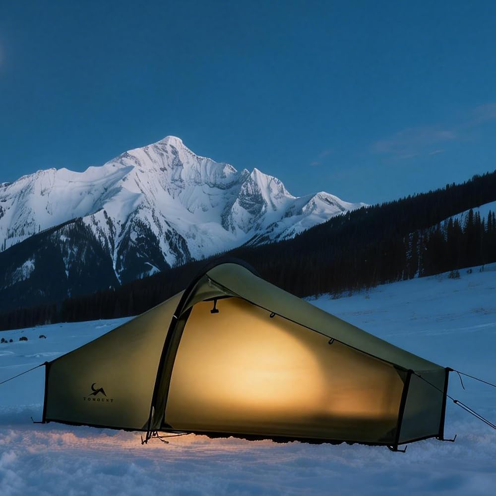 Thumbnail 6 de TOMOUNT Bivy Tnl-4NyZt bivaktent voor 1 persoon, waterdicht en dubbellaags
