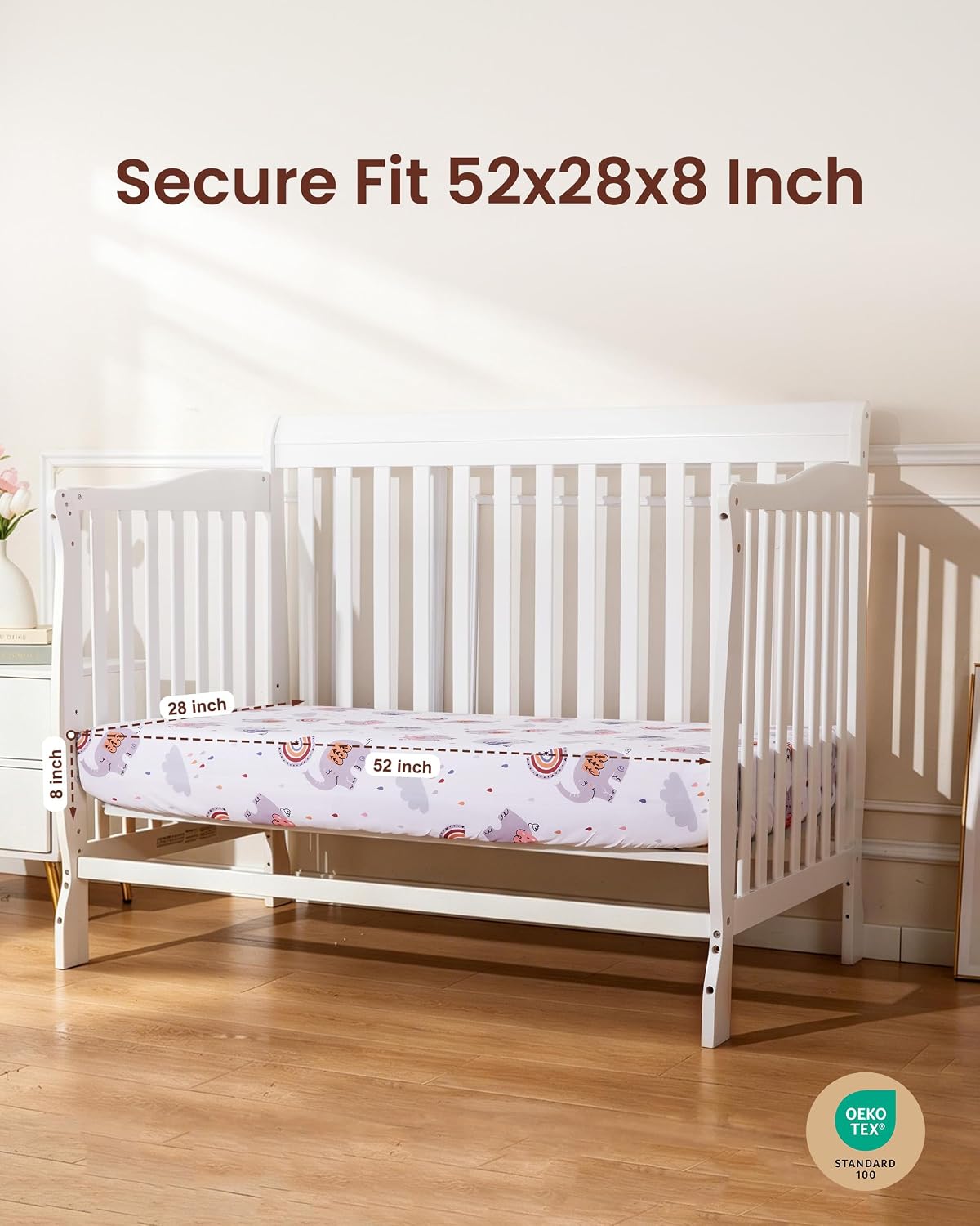 Detalle de VivaCozy Crib Sheets, 52x28 Inch