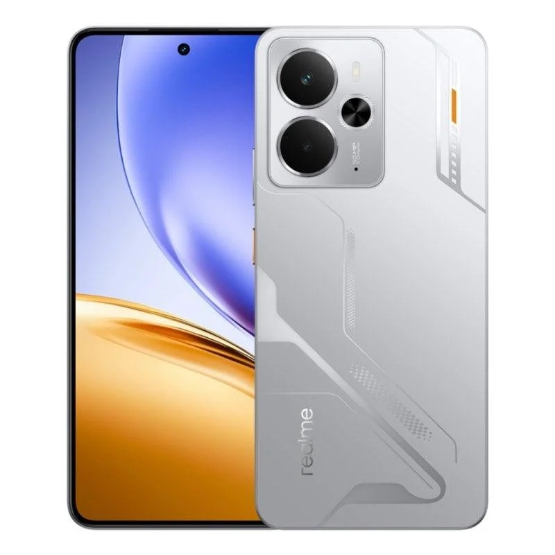 Detalle de realme 14 5G 8GB/256GB Mecha Silver: potencia, autonomía y resistencia en movilidad