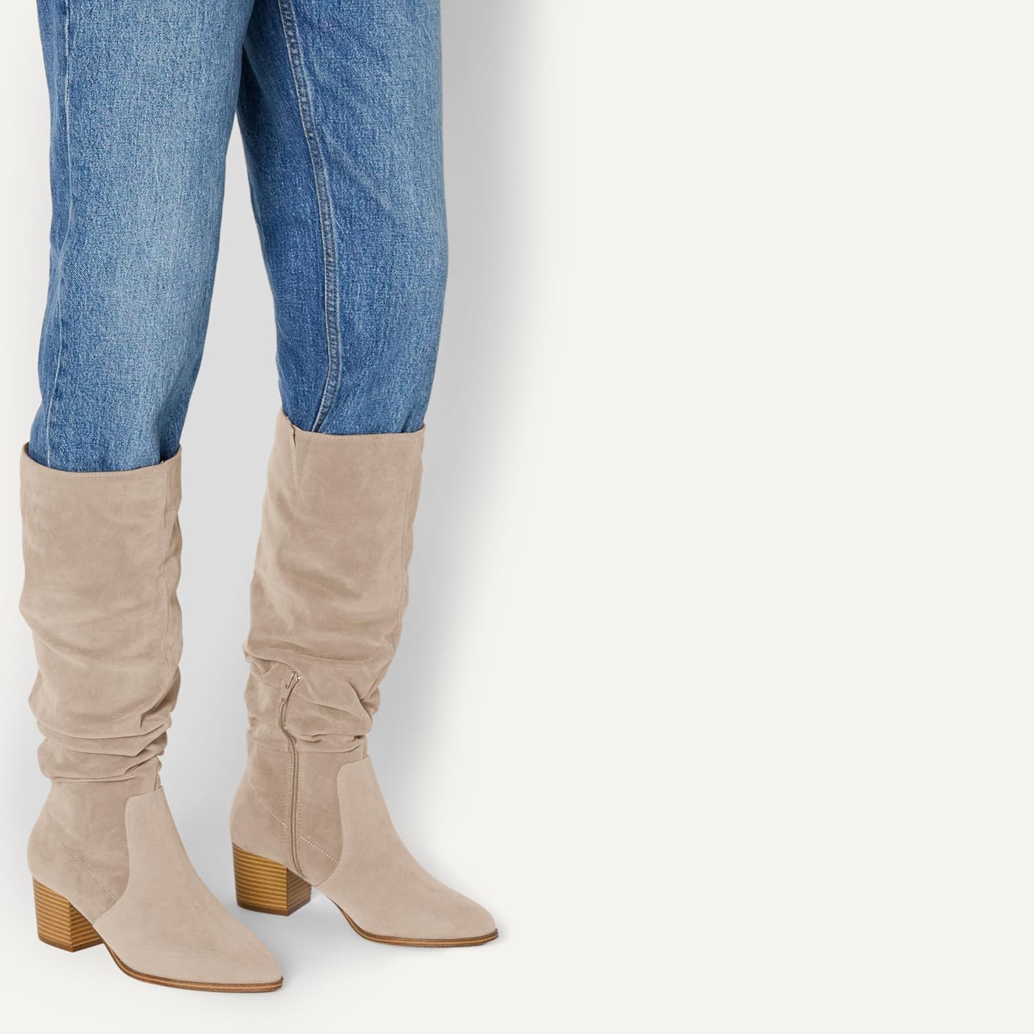 Thumbnail 1 de Amazon Essentials Damen hohe Stiefel mit Blockabsatz – mit Memory-Schaum und Innenreißverschluss