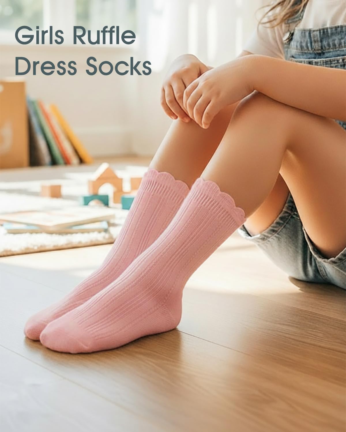 Thumbnail 5 de Girls’ Crew Socks in Cotton Blend