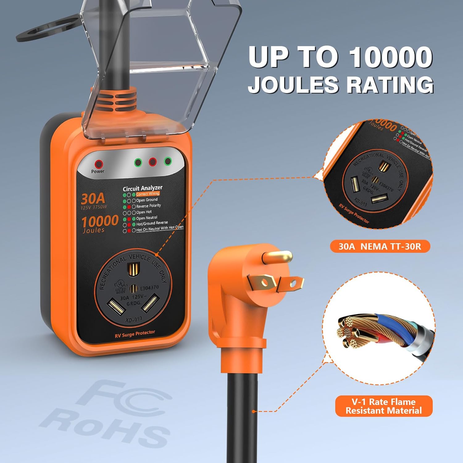 Thumbnail 2 de EPLCSE RV Surge Protector 30 Amp 10000J for RVs 🔌