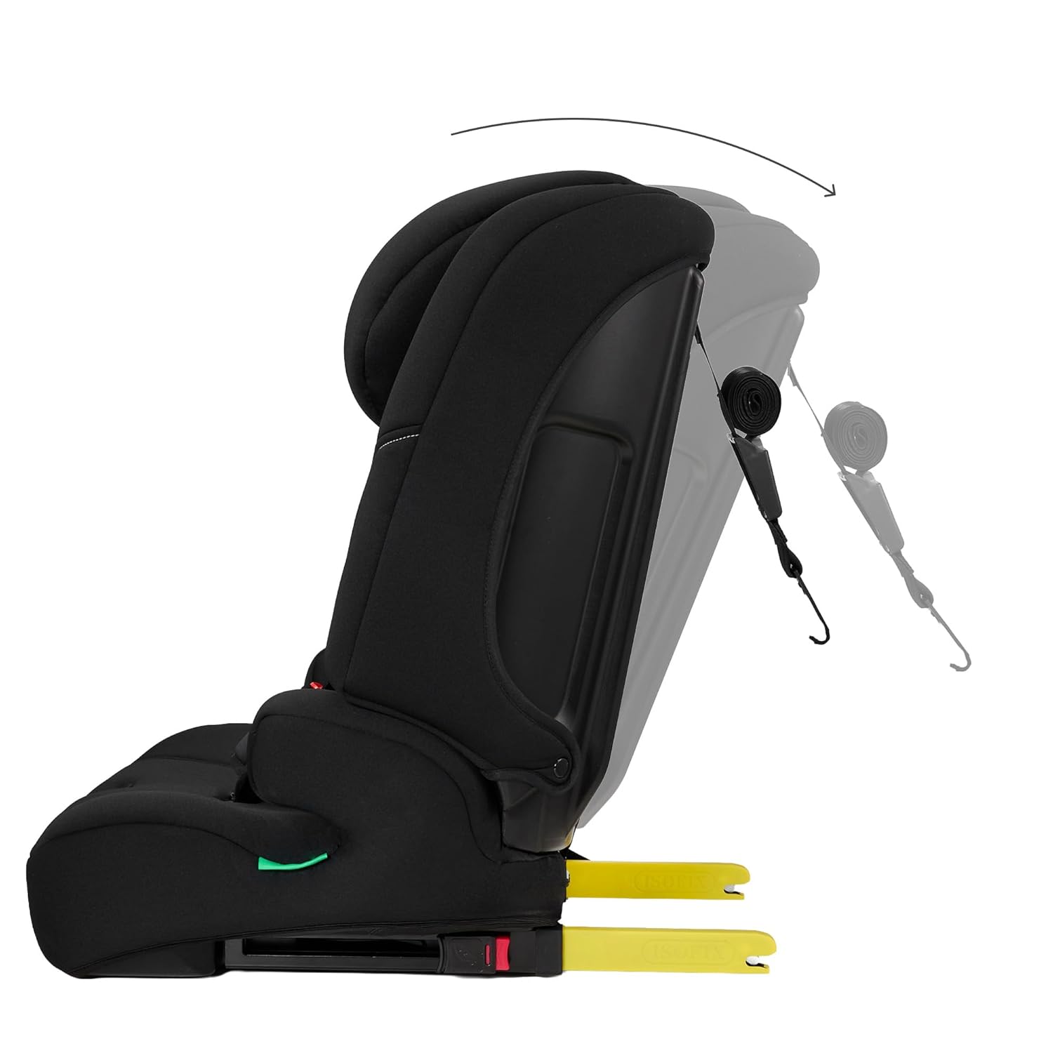 Thumbnail 2 de Kinderkraft SAFETY FIX 3 PRO 76-150 cm Kindersitz – Isofix, Top Tether, 5-Punkt-Gurt (Schwarz)