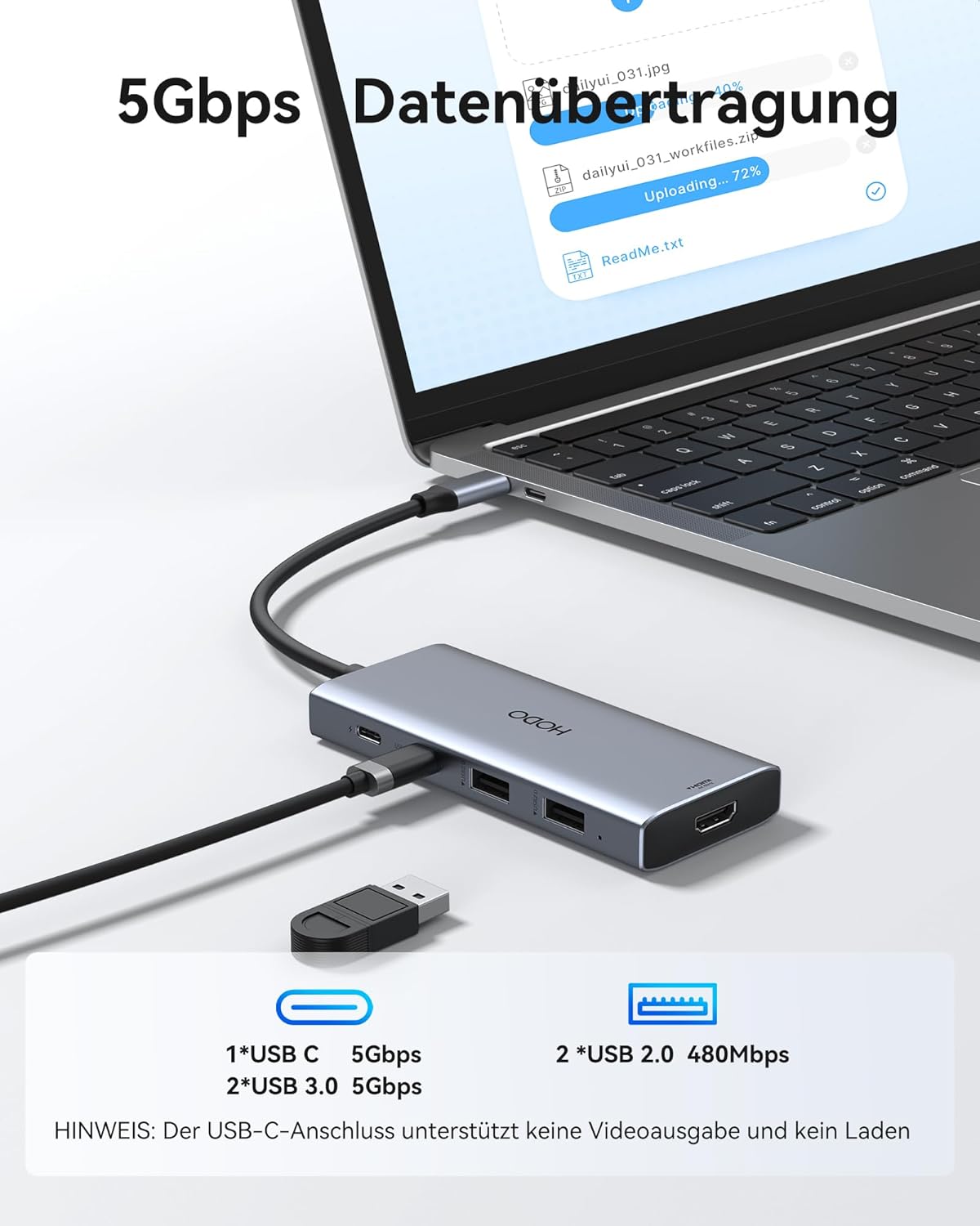 Thumbnail 5 de HODO USB C Hub 4K 60Hz