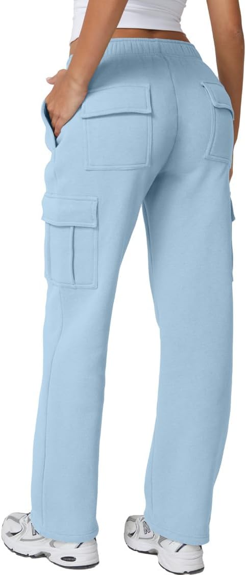 Thumbnail 6 de QINSEN Women's Cargo Sweatpants, 31-Inch Inseam