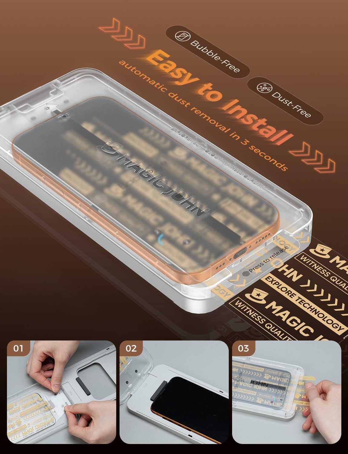 Thumbnail 2 de MAGIC JOHN 3rd Gen Screen Protector 6.9