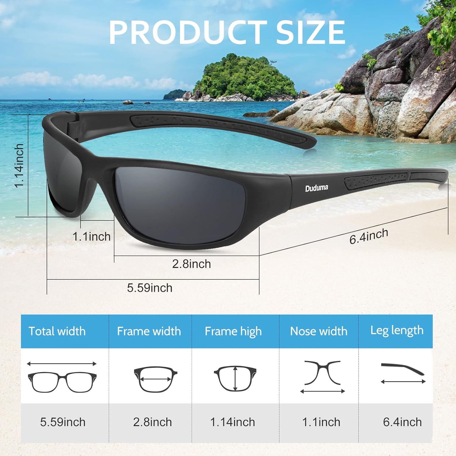 Thumbnail 3 de Duduma Occhiali Da Sole Polarizzati Sportivi UV400 – Un partner versatile per sport e tempo libero