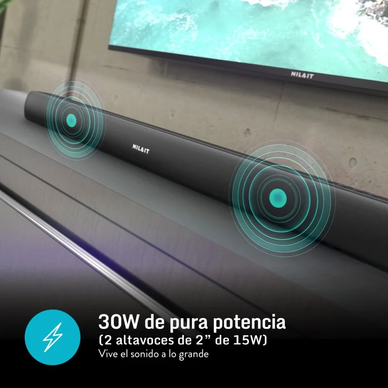Thumbnail 3 de Nilait Harmony Sound bar 30 W barra de sonido Bluetooth