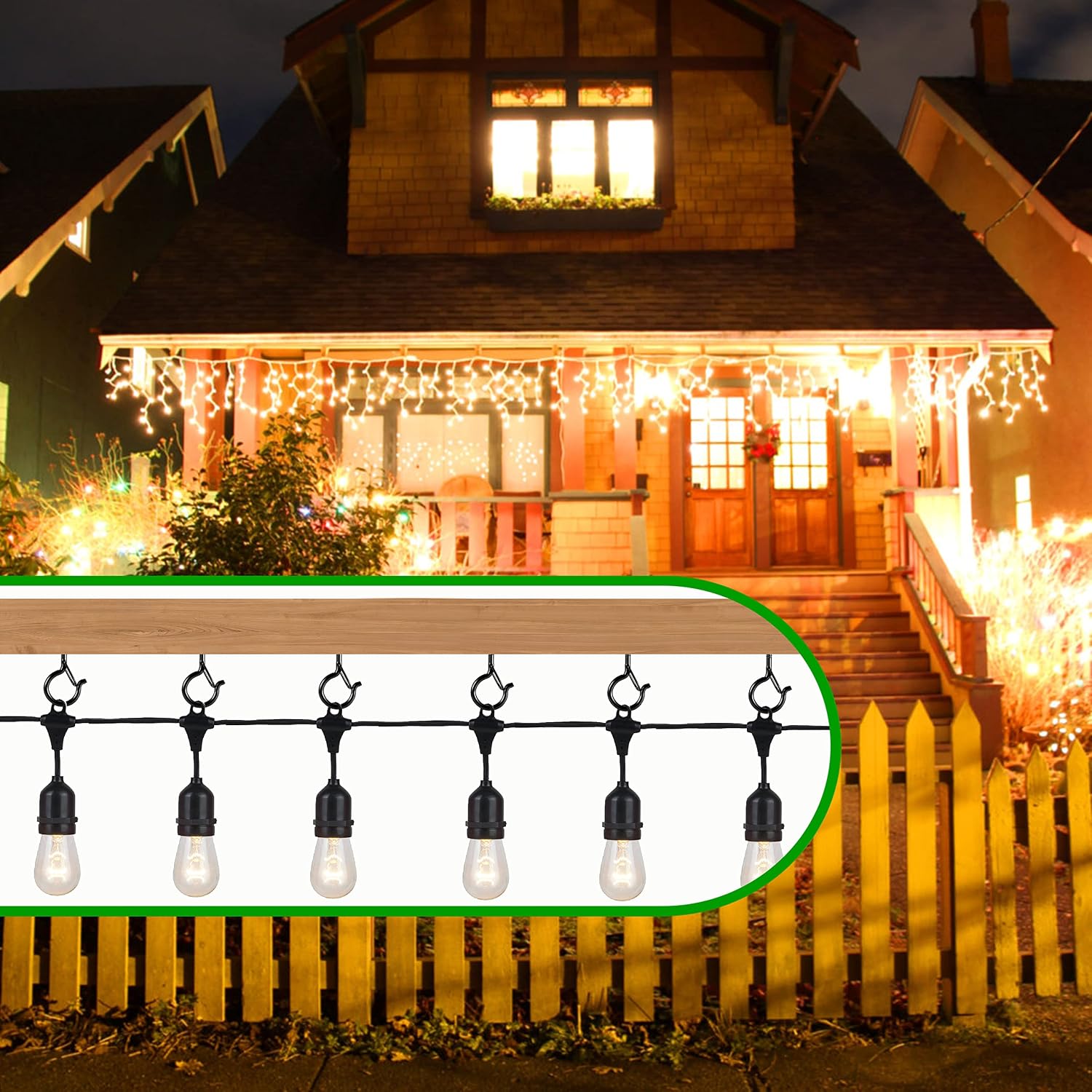 Thumbnail 6 de 24 PCS Q-Hanger hooks for outdoor lights