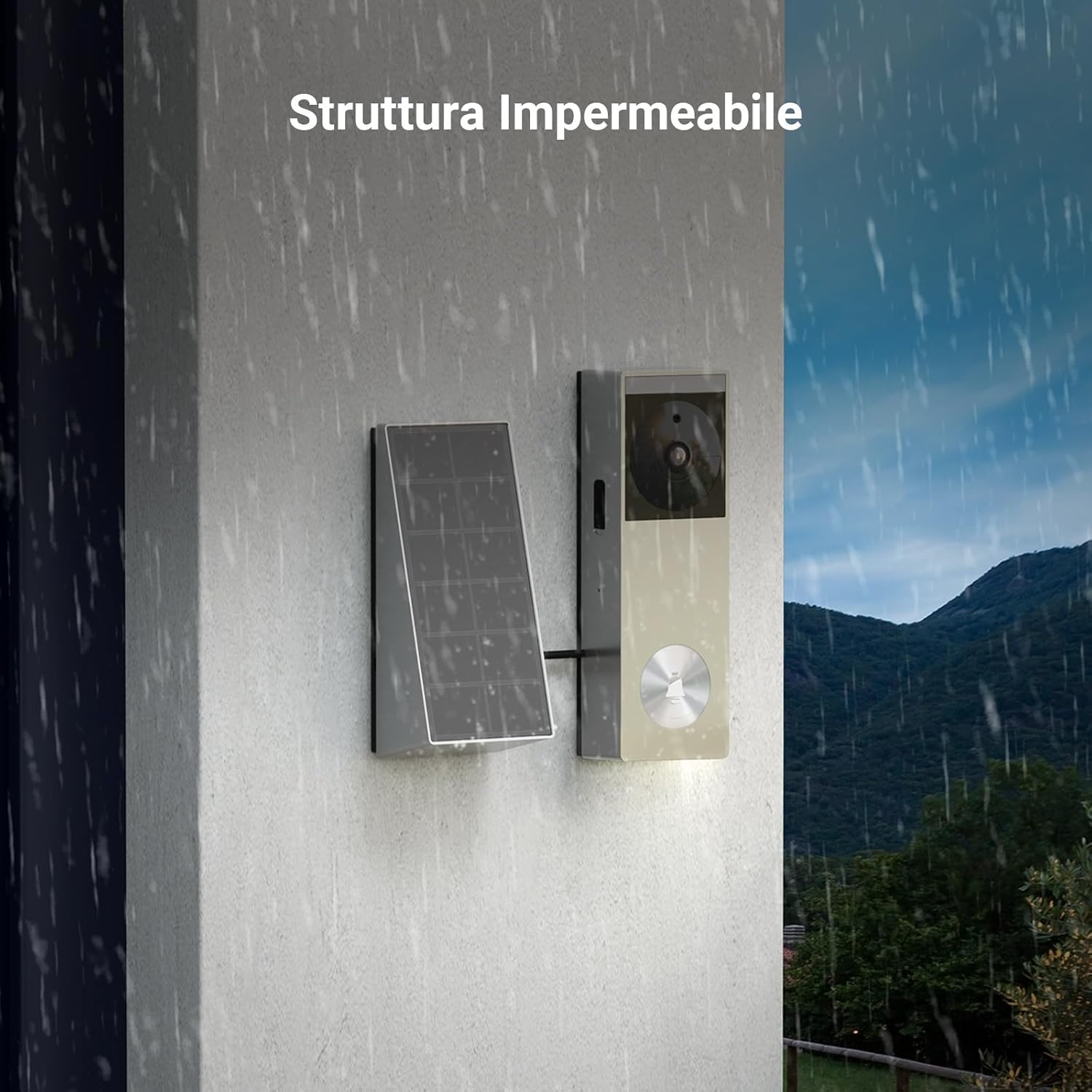 Thumbnail 5 de EZVIZ CP3 Pro campanello WiFi 2K a batteria con pannello solare, rilevamento persone e audio bidirezionale