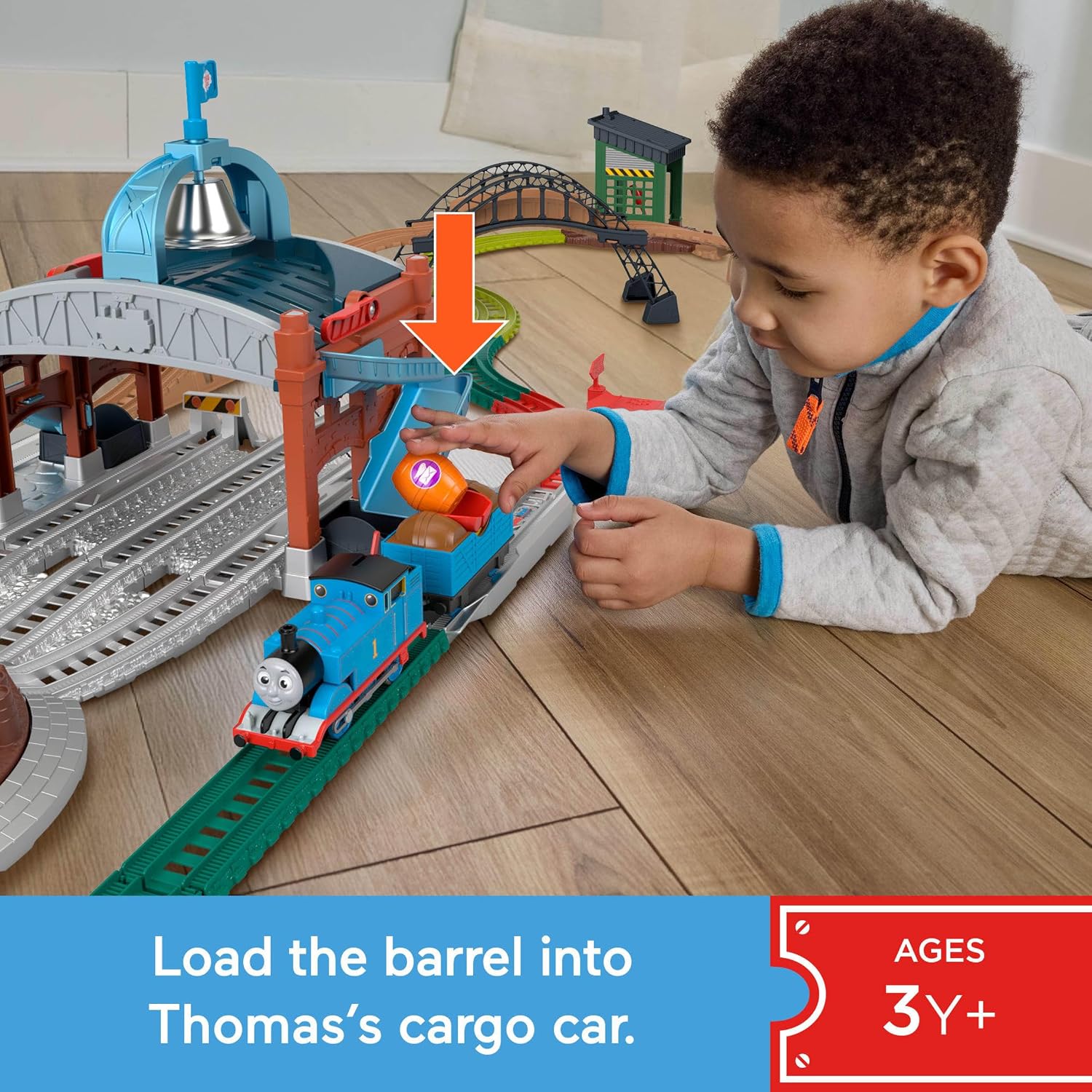 Detalle 2 de Thomas & Friends toy train set 18 feet track
