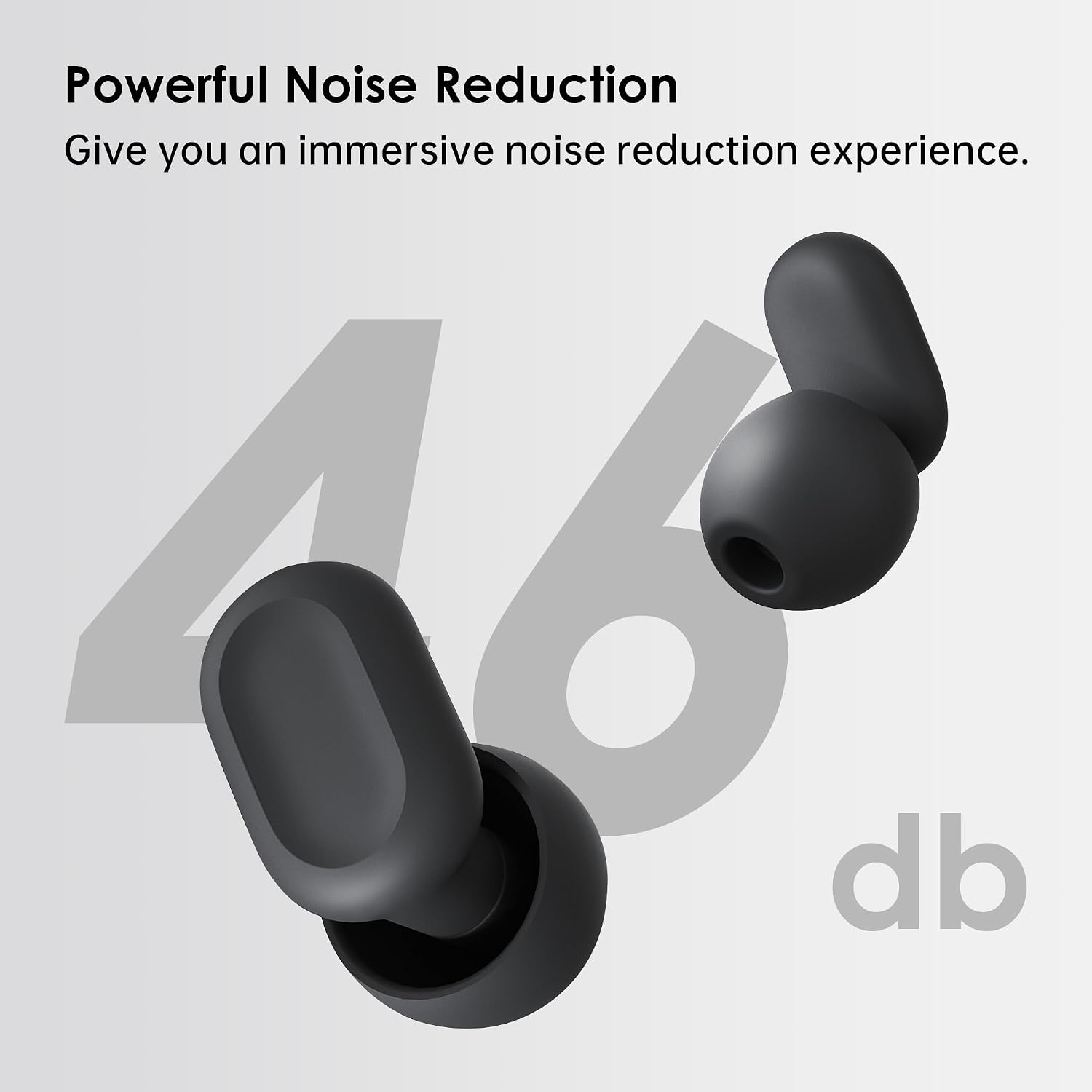 Detalle de Sokzixx Ear Plugs for Sleep with SkinFit Technology (35dB) – 4-Size Fit (XS/S/M/L) – Black